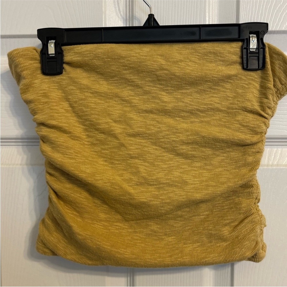 Free People- Boulevard Ruched Tube Top (XL) - Picture 2 of 8